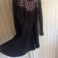 مانتو کراپ تاب پیراهن گیپور فقط ۲۵۰