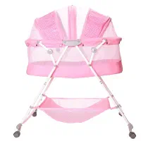 گهواره  تخت کنار مادر صورتی