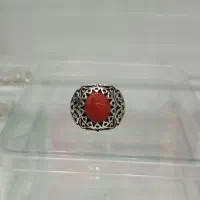 انگشتر عقیق خراسان رکاب قلم زنی