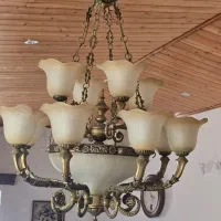 لوستر|لوستر و چراغ آویز|نور, |دیوار