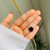 گردنبند قلب سنگی|بدلیجات|قم, شاه سید علی|دیوار