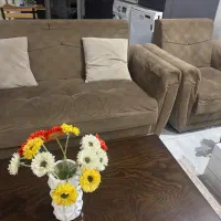 مبل ۷نفره به همراه میز جلو مبلی|مبلمان خانگی و میز عسلی|رشت, سیا اسطلخ|دیوار