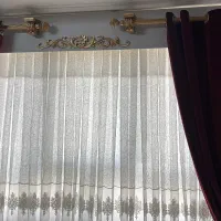 پرده دو عدد سالن و اتاق شیک و در حد نونونو تمیز|پرده، رانر، رومیزی|شیراز, میانرود|دیوار