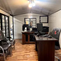 کانکس اداری با لوازم اداری ۳ در ۵ نما چوب|دفتر کار|نیشابور, کریم آباد|دیوار