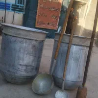 دیگ کفگیر ملاقه چوب حلیمی