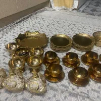 ظروف طلایی درحدنومناسب جهیزیه قیمت مناسب