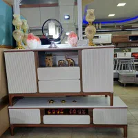 ست آینه کنسول ومیزتلوزیون پیچک شرایطی|بوفه، ویترین، کنسول|تبریز, |دیوار