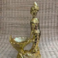 گلدان دکوری لاکچری + مجسمه طلایی شیک|مجسمه، تندیس، ماکت|اردبیل, |دیوار