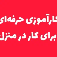 کارآموزی حرفه‌ای برای کار در منزل