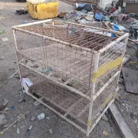 قفس خیلی مرغ بزرگ دو طبقه جنس خیلی محمکم|لوازم جانبی حیوانات|بهبهان, |دیوار