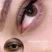 کاشت واکستنشن مژه ابریشمی