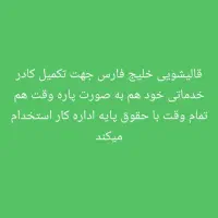 استخدام نیرو قالیشویی