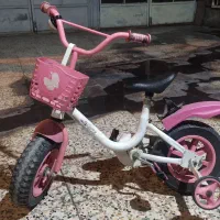 دوچرخه کودک صورتی سایز ۱۶|دوچرخه، اسکیت، اسکوتر|اهواز, کوی مهدیس|دیوار