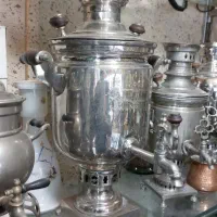 سماور سطلی روس  اب کروم فابریک|کلکسیون اشیاء عتیقه|تهران, تهران‌نو|دیوار