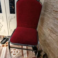صندلی مخمل آهنی استیل
