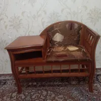 میز تلفن چوبی
