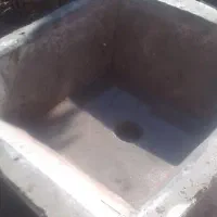 حوض حوضچه بتونی محکم حیاطی برای ماهی هم میشه