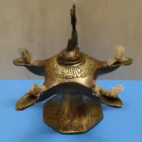 پیسوز چهار شعله برنجی قدیمی و سنگین