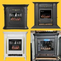 بخاری گازی شومینه مشهد دوام پایه دار ورق ضخیم|بخاری، هیتر، شومینه|مشهد, طلاب|دیوار