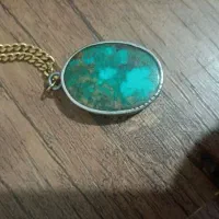 پلاک گردنبند فیروزه
