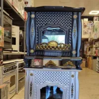 بخاری گازی طرح شومینه پایه دار جدید