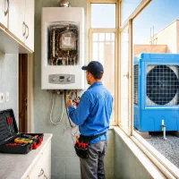 تعمیر و سرویس و عیب یابی پکیج و آبگرمکن و کولر آبی