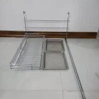 آبچکان آویز دیواری استیل بهینا|آب‌چکان و نظم‌دهنده ظروف|ازنا, |دیوار