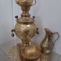 سرویس سماور برنجی ۵ تیکه