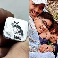 انگشتر نقره با حکاکی چهره