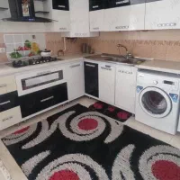 گلیم و پادری نخی ترک و لوستر کریستالی