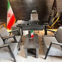 مبلمان اداری طوسی مشکی نینجا میز صندلی|دفتر کار|کرج, عظیمیه|دیوار