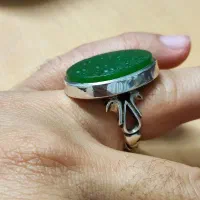 انگشتر یشم خطی رکاب آذری