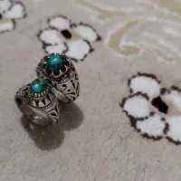 2تا انگشتر فیروزه رکاب نقره دستساز|جواهرات|تهران, جوادیه تهرانپارس|دیوار