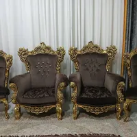 مبل سلطنتی روکش طلا و میز وسط و عسلی|مبلمان خانگی و میز عسلی|مرودشت, استادیوم‎|دیوار