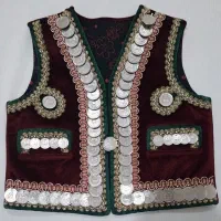 جلیقه محلی دخترانه سایز کوچیک سکه دوزی شده(الشتر)