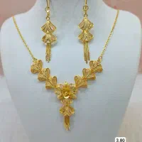 گردنبند نقره آبکاری طلا|جواهرات|شیراز, درکی|دیوار