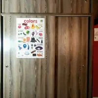 کمد دیواری درب ریلی جنس mdf