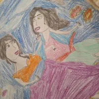 نقاشی دستی بسیار زیبا مناسب برای اتاق کودک و..|تابلو، نقاشی، عکس|تهران, حکیمیه|دیوار