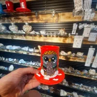 لیوان سفالیه نقاشی شده (طرح جغد)