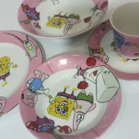 ظرف غذای کودک فقط،دسته فنجانش شکسته