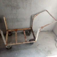 قفسه و گاری 4چرخ متحرک وسچرخ جت رو