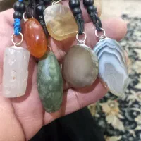 مجموعه گردنبندهای.عقیق.کاملا.طبیعی.