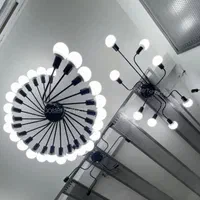 لوستر سقفی ۸ شعله فرانسوی مولکولی مینیمال|لوستر و چراغ آویز|تهران, ستارخان|دیوار