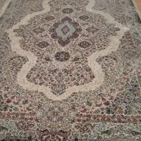 فرش مشهد ۳در۴ اصل  گل برجسته
