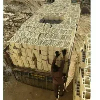 آجر بلوک سقفی و تیغه 10 و 15 تحویل با تخلیه سر کار|مصالح و تجهیزات ساختمان|یزد, |دیوار