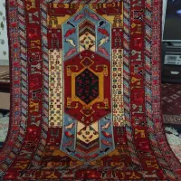 قالیچه پشتی گل ابریشم|پشتی|مشهد, طلاب|دیوار