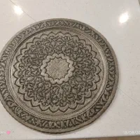 سینی مسی سنگین قدیمی با گیره اویز