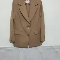 کت تک همراه بازیری ریون جنس مازراتی رنگ شکلاتی