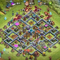 اکانت کلش آف کلنز ، چهار عدد در تان های مختلف