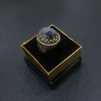 انگشتر نقره کار دست صالحی شجر تک درخت قائنات